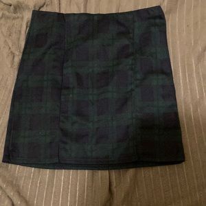 Plaid mini skirt size L but fits like a medium